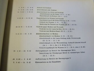 Kriegsgeschichte der 23. JNF.-DIV, Polen, Frankreich, Russland,  1939-1942, 15 Seiten + Karten, datiert 1957