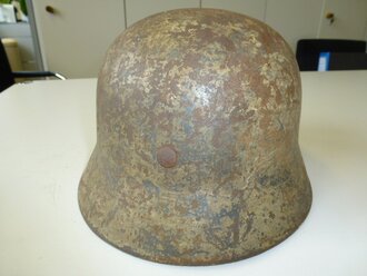 Wehrmacht, Stahlhelm M40 , unberührter Tarnhelm