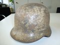 Wehrmacht, Stahlhelm M40 , unberührter Tarnhelm