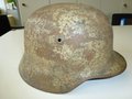 Wehrmacht, Stahlhelm M40 , unberührter Tarnhelm