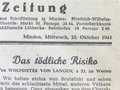 Mindener Zeitung vom 25.10.44