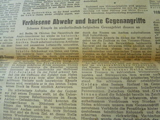 Mindener Zeitung vom 24.10.44," Volkssturm Ostpreußen", Interessantes Stück Zeitgeschichte