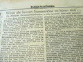 Mindener Zeitung vom 24.10.44," Volkssturm Ostpreußen", Interessantes Stück Zeitgeschichte