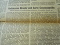 Mindener Zeitung vom 24.10.44," Volkssturm Ostpreußen", Interessantes Stück Zeitgeschichte