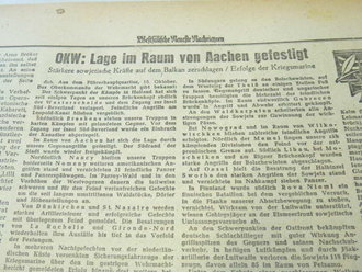 Mindener Zeitung vom 11.10.44, Interessantes Stück Zeitgeschichte