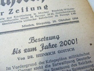 Mindener Zeitung vom 10.10.44