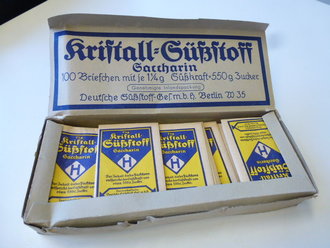 Packung Kristall Süßstoff, vermutlich...