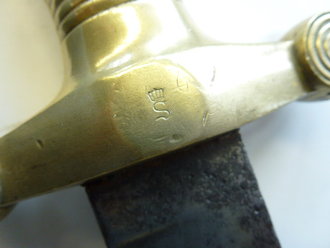 Faschinenmesser M1848 , Kammerstück des Schleswig-Holsteinischen 11. Inf. Btl, 1.Kompanie, Waffe Nr.35
