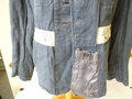 Luftwaffe , blaue Drillichjacke in neuwertigem Zustand, Adler Originalvernäht