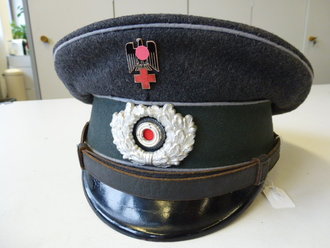 Rotes Kreuz,  Schirmmütze für Mannschaften, getragenes Stück