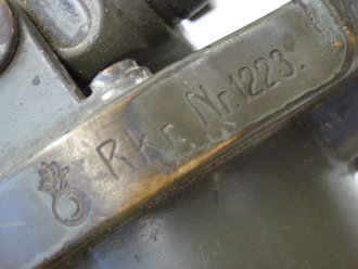 1.Weltkrieg, Richtkreis für Artillerie , Originallack, voll gängig, Optik leicht getrübt. Selten