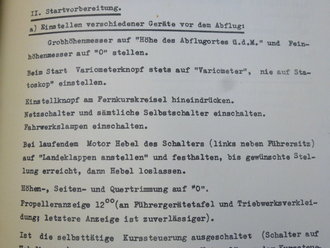 Kurzbetriebsanleitung He 111 P, Ausgabe 1938. 43 Seiten, komplett