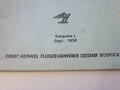 Kurzbetriebsanleitung He 111 P, Ausgabe 1938. 43 Seiten, komplett