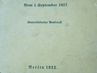 H.Dv. 368 " Das Maschinengewehr 08" vom 1.September 1927. 115 Seiten, komplett