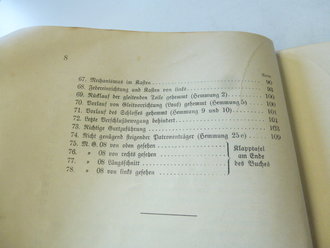 H.Dv. 368 " Das Maschinengewehr 08" vom 1.September 1927. 115 Seiten, komplett