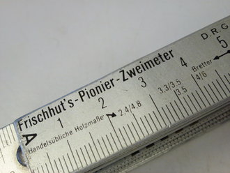 Frischhut´s Pionier Zweimeter, Aluminium, extrem seltenes Stück das in die Werkzeugtasche gehört