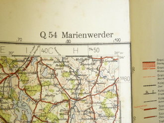 Landkarte Marienwerder, Q54, datiert 1936,...