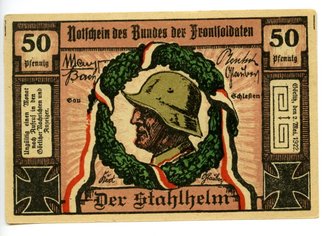 Notschein des Bundes der Frontsoldaten, 50 Pfennig