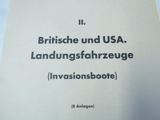 Britische und USA.Landungsfahrzeuge Din A4, komplett....
