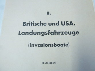 "Britische und USA.Landungsfahrzeuge" Din A4,  komplett. Selten