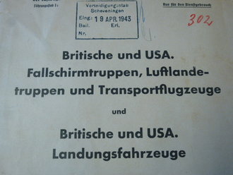 Britische und USA, Fallschirmtruppen, Luftlandetruppen und Transportflugzeuge, DIN A4, kompeltt, selten