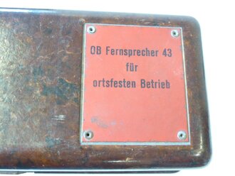 OB Fernsprecher 43 ( abgespeckte Version des FF33 für Einsatz an nicht der Witterung ausgesetzten Orten ) Funktion nicht geprüft, selten