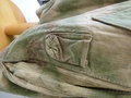 Knochensack Fallschirmjäger Sumpftarn, getragenes Stück, an den Beinenden original zusammengenäht. Alle Reissverschlüsse gängig