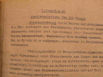 Vorläufige Bedienungsanleitung für Fallschirmjäger Leichtgeschütz