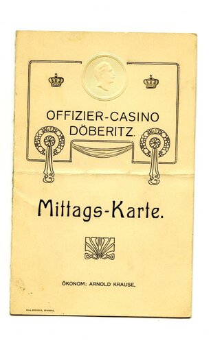1. Weltkrieg, Offiziers Casino Döberitz,...