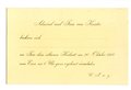 1. Weltkrieg, Blanco Hochzeitseinladung silberne Hochzeit Großadmiral Koester, datiert Kiel 1900