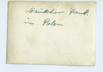 "Deutscher Tank in Polen ", Fliegererkennungstuch ?, Maße 9x6cm