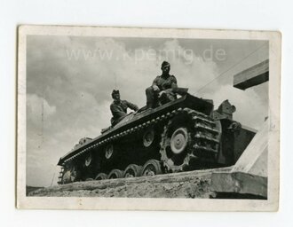"Deutscher Tank in Polen", Maße 9x6cm,...