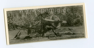 Foto ausgebranntes Flugzeug , Maße 9x4cm