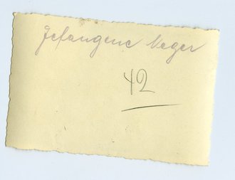 Foto Französische Kriegsgefangene, Maße 6x9cm