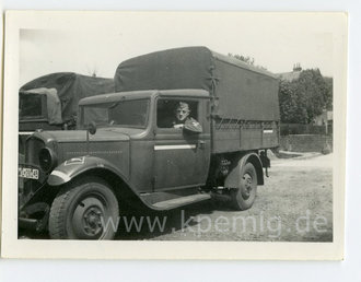 Foto Luftwaffe LKW mit Kennung , Maße 6,5x9cm