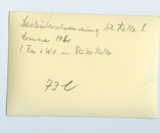 Saaleüberschwemmung bei Halle 1941, Maße 10x7cm