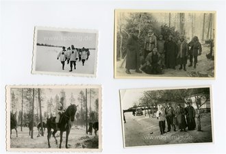 4 Fotos Winterbekleidung, Maße ca.6x9cm