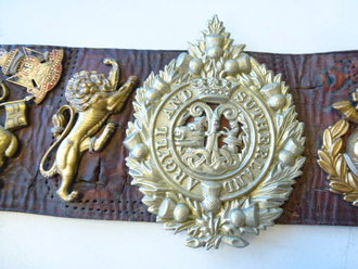 British WWI, Souvenir belt with german Imperial Navy...