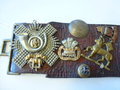 British WWI, Souvenir belt with german Imperial Navy buckle, nice example