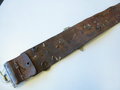 British WWI, Souvenir belt with german Imperial Navy buckle, nice example