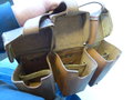 1.Weltkrieg, Patronentasche in Vorkriegsqualität, ungeschwärztes Leder, sehr guter Zustand