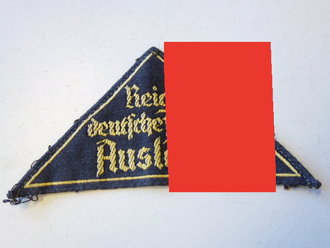 HJ Gebietsdreieck " Reichsdeutsche Jugend Ausland", getragenes Stück