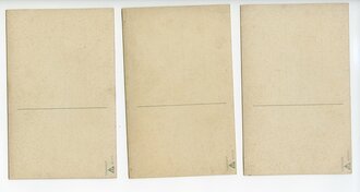 1. Weltkrieg, 3 patriotische Ansichtskarten "Du liebes Aug, du lieber Stern"