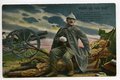 1. Weltkrieg, 2 patriotische Ansichtskarten "Vater ich rufe dich", datiert 1915