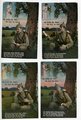 1. Weltkrieg, 5 patriotische Ansichtskarten "Ich weiß ein Herz für das ich bete", datiert 1916