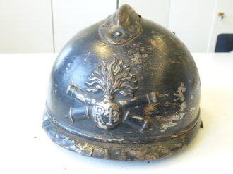 Frankreich 1.Weltkrieg, Stahlhelm Adrian, adaptiert...