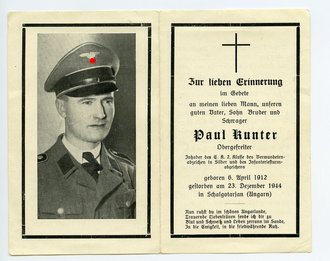  Trauerkarte Allgemeine SS