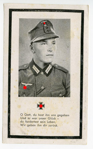 Trauerkarte Gebirgsjäger