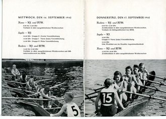 HJ Wasserkampfspiele, Begleitheft mit 15 Seiten, Berlin 1942