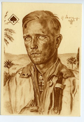 2. Weltkrieg, Ansichtskarte "Major Freiherr von...